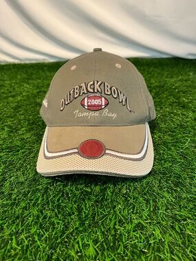 Vintage 00s 2005 NCAA Native Sun Sports Outback Bowl Football Game Velcro Hat